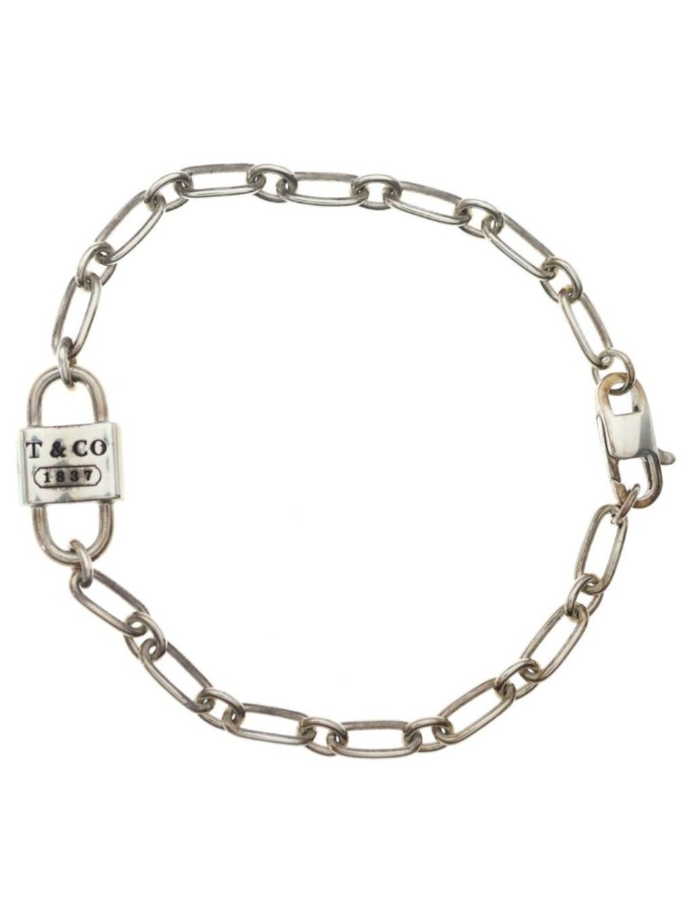 Tiffany & Co Small Double Lock Bracelet Silver